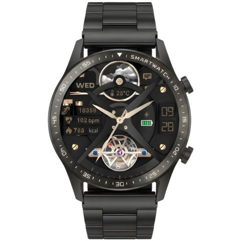 Smartwatch Gravity GT10-1 Czarny - Pasek i Bransoleta