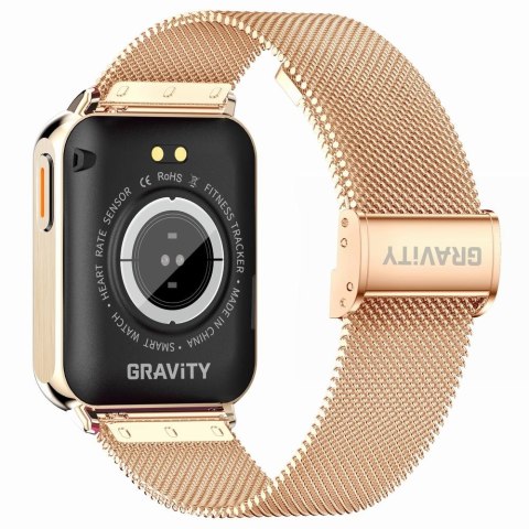 Smartwatch Gravity GT17-6 Różowe Złoto z 2 Paskami