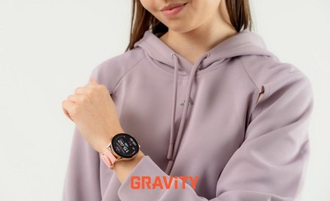 Smartwatch Gravity GT11-5 Różowe Złoto Pasek + Bransoleta