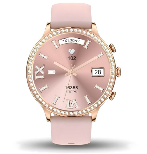 Smartwatch Gravity GT5-5 Różowe Złoto Pasek + Bransoleta
