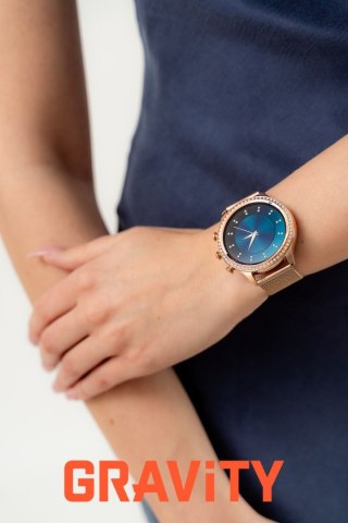 Smartwatch Gravity GT5-7 Różowe Złoto Pasek + Bransoleta