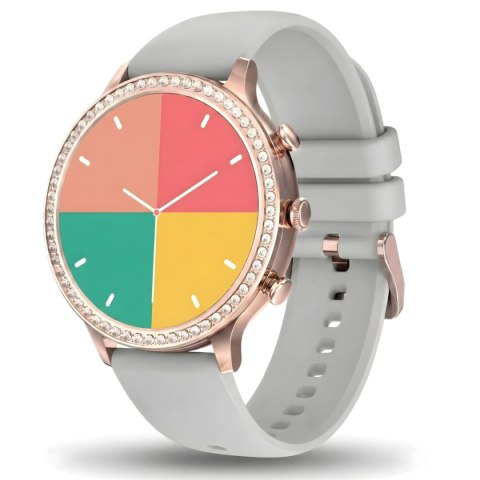 Smartwatch damski Gravity GT5-8 Różowe Złoto + Pasek i Bransoleta