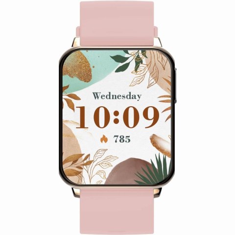 Smartwatch Gravity GT17-1 Różowe Złoto + 2 Paski
