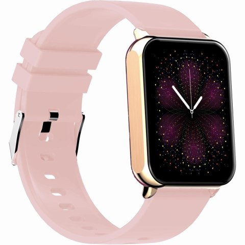 Smartwatch Gravity GT17-1 Różowe Złoto + 2 Paski