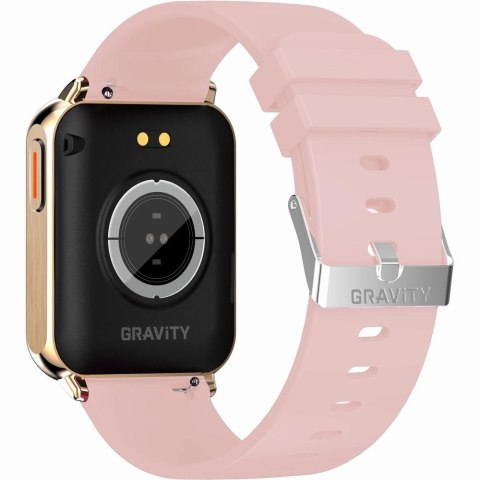Smartwatch Gravity GT17-1 Różowe Złoto + 2 Paski