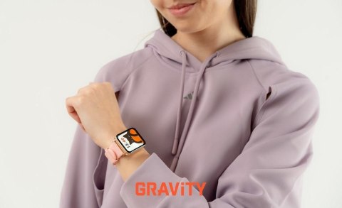 Smartwatch Gravity GT17-1 Różowe Złoto + 2 Paski