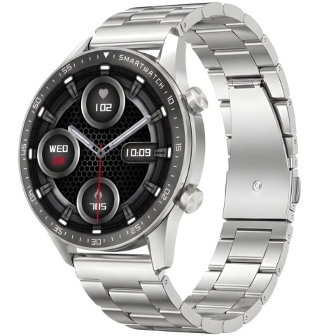 Smartwatch Gravity GT10-6 Srebrny z Bransoletą i Paskiem