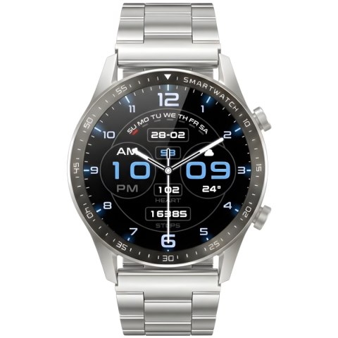 Smartwatch Gravity GT10-6 Srebrny z Bransoletą i Paskiem