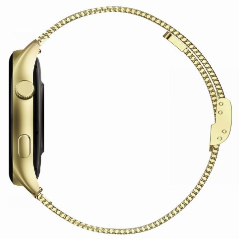 Smartwatch Gravity GT11-1 Złoty z Bransoletą i Czarnym Paskiem