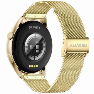 Smartwatch Gravity GT11-3 Złoty z Paskiem i Bransoletą