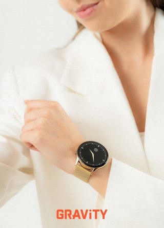 Smartwatch Gravity GT11-4 Złoty z Paskiem i Bransoletą