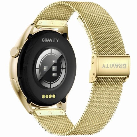 Smartwatch Gravity GT11-4 Złoty z Paskiem i Bransoletą