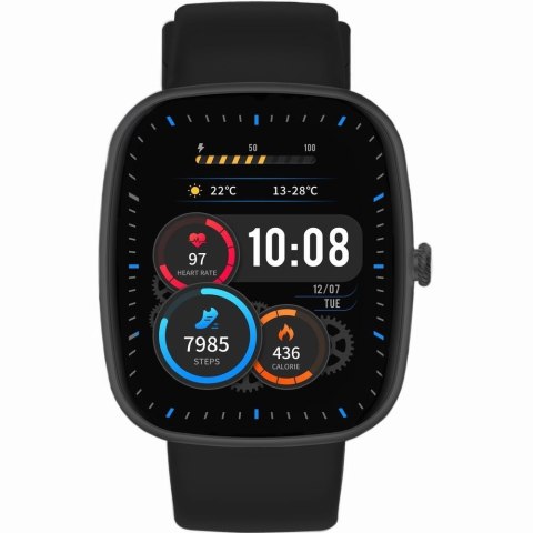 Smartwatch Gravity GT18-10 - Czarny, Asystent Głosowy, 2 Paski