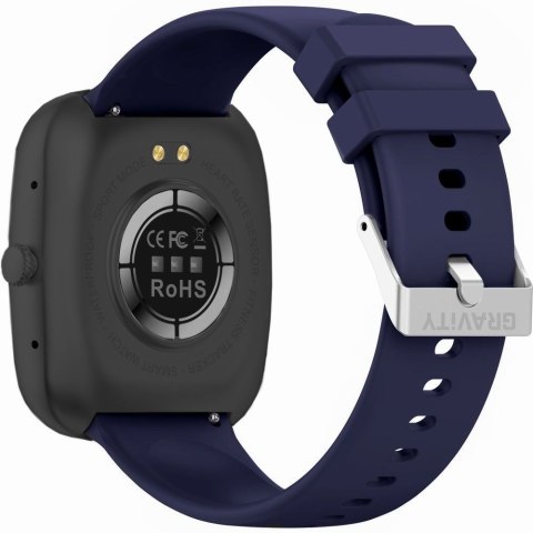 Smartwatch Gravity GT18-9 - Czarny/Fioletowy, BT Call