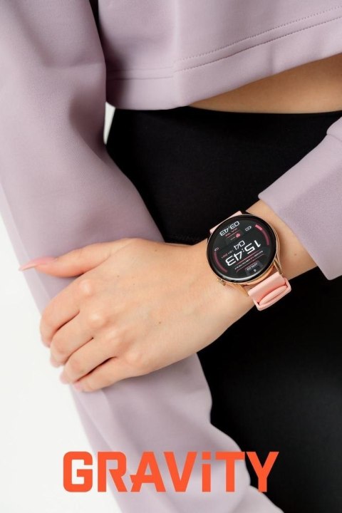 Smartwatch Gravity GT11-5 Różowe Złoto Pasek + Bransoleta