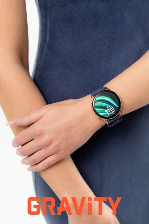 Smartwatch Gravity GT11-6 Różowe Złoto Pasek + Bransoleta