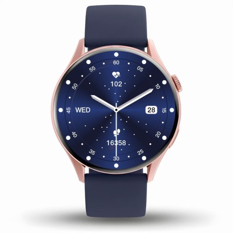 Smartwatch Gravity GT11-6 Różowe Złoto Pasek + Bransoleta
