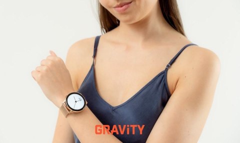 Smartwatch Gravity GT11-7 Różowe Złoto Pasek + Bransoleta