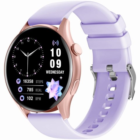 Smartwatch Gravity GT11-7 Różowe Złoto Pasek + Bransoleta