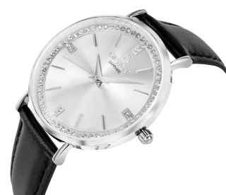Zegarek Damski Giewont Sapphire Skóra Czarny GW5390-A1