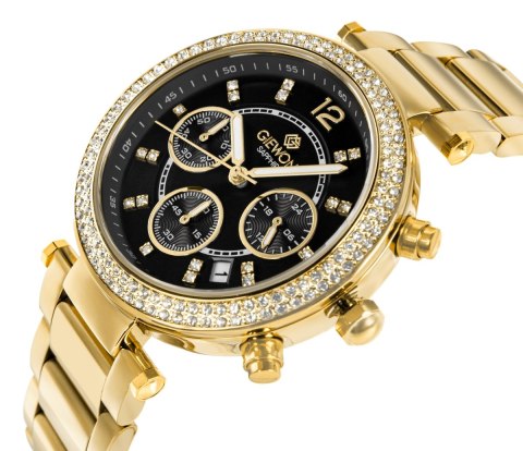 Zegarek Damski Giewont Sapphire Złoty z Chronografem GW3380-B3