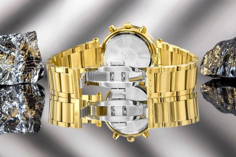 Zegarek Damski Giewont Sapphire Złoty z Chronografem GW3380-B3