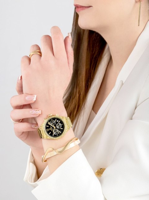 Zegarek Damski Giewont Sapphire Złoto Czarny Chronograf GW3670-B3