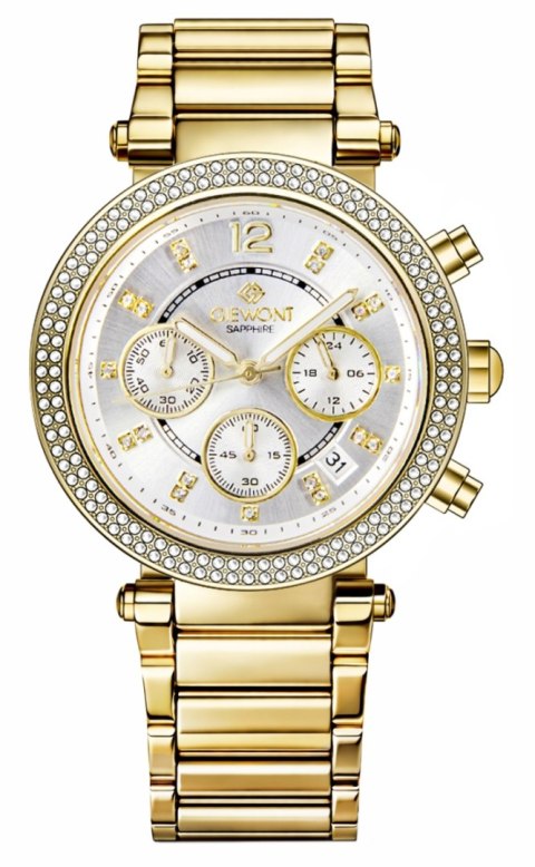 Zegarek Damski Giewont Sapphire Chronograf Złoto-Srebrny