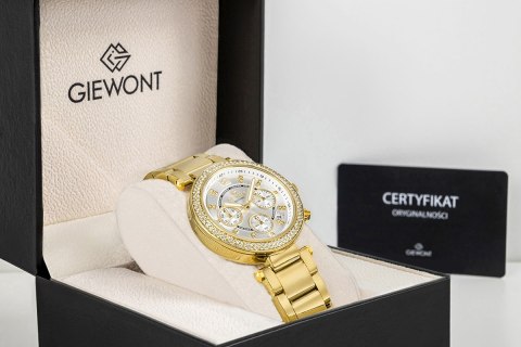 Zegarek Damski Giewont Sapphire Chronograf Złoto-Srebrny