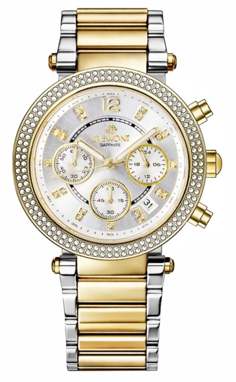 Zegarek Damski Giewont Sapphire Chronograf Złoto-Srebrny