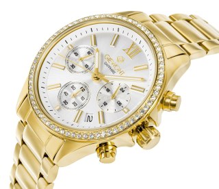 Zegarek Damski Giewont Sapphire Chronograf Złoty Klasyk