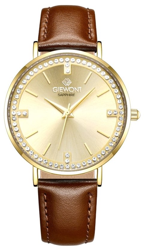 Zegarek Damski Giewont Sapphire GW5390-A3 Złoty