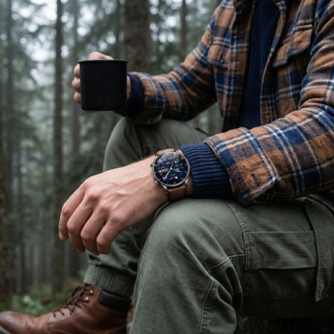 Smartwatch Gravity GT35-1 Czarny - AMOLED, Kompas, AI