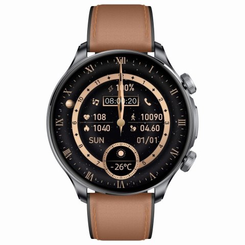 Smartwatch Gravity GT35-1 Czarny - AMOLED, Kompas, AI