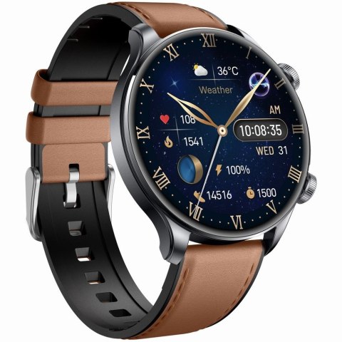 Smartwatch Gravity GT35-1 Czarny - AMOLED, Kompas, AI