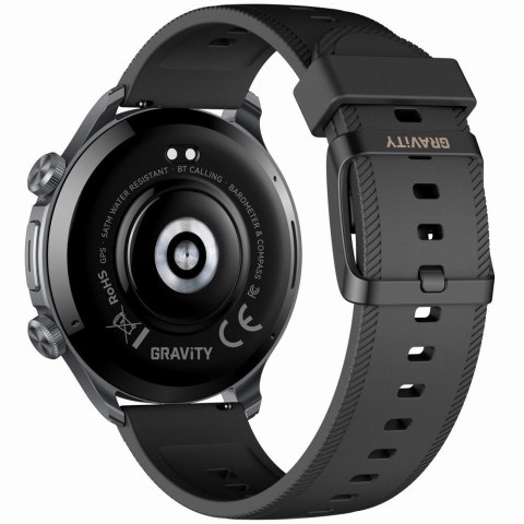 Smartwatch Gravity GT35-1 Czarny - AMOLED, Kompas, AI