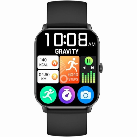 Smartwatch Gravity GT36-5 Czarny - Ekran 1.85 cala