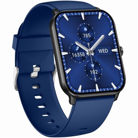 Smartwatch Gravity GT36-6 Czarny z Niebieskim Paskiem