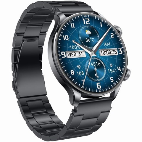 Smartwatch Gravity GT35-2 Czarny z Bransoletą i Paskiem