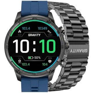 Smartwatch Gravity GT41-2 - Niebieski Pasek i Bransoleta