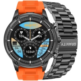Smartwatch Gravity GT41-4 - Pomarańczowy Pasek i Bransoleta