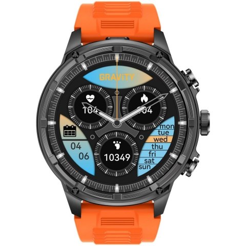 Smartwatch Gravity GT41-4 - Pomarańczowy Pasek i Bransoleta