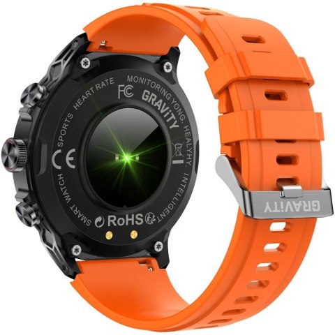 Smartwatch Gravity GT41-4 - Pomarańczowy Pasek i Bransoleta