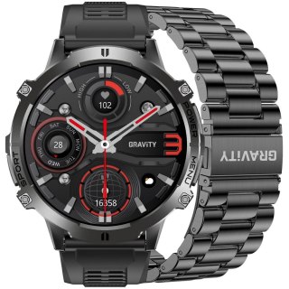 Smartwatch Gravity GT42-1 AMOLED - Chat AI, Kompas i Bransoleta
