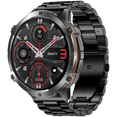 Smartwatch Gravity GT42-1 AMOLED - Chat AI, Kompas i Bransoleta