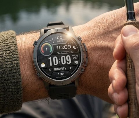 Smartwatch Gravity GT42-3 Grafitowy z Bransoletą