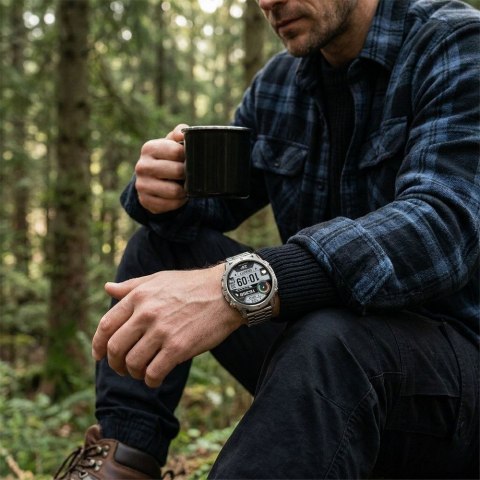 Smartwatch Gravity GT42-3 Grafitowy z Bransoletą