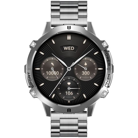 Smartwatch Gravity GT42-3 Grafitowy z Bransoletą