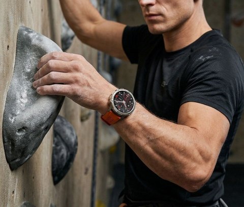 Smartwatch Gravity GT42-4 Grafitowy + Pomarańczowy Pasek