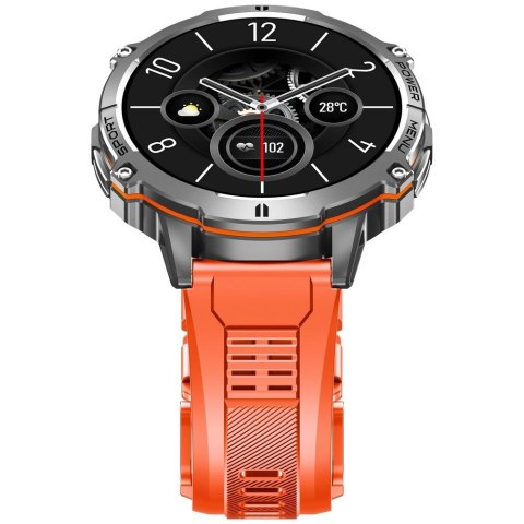 Smartwatch Gravity GT42-4 Grafitowy + Pomarańczowy Pasek